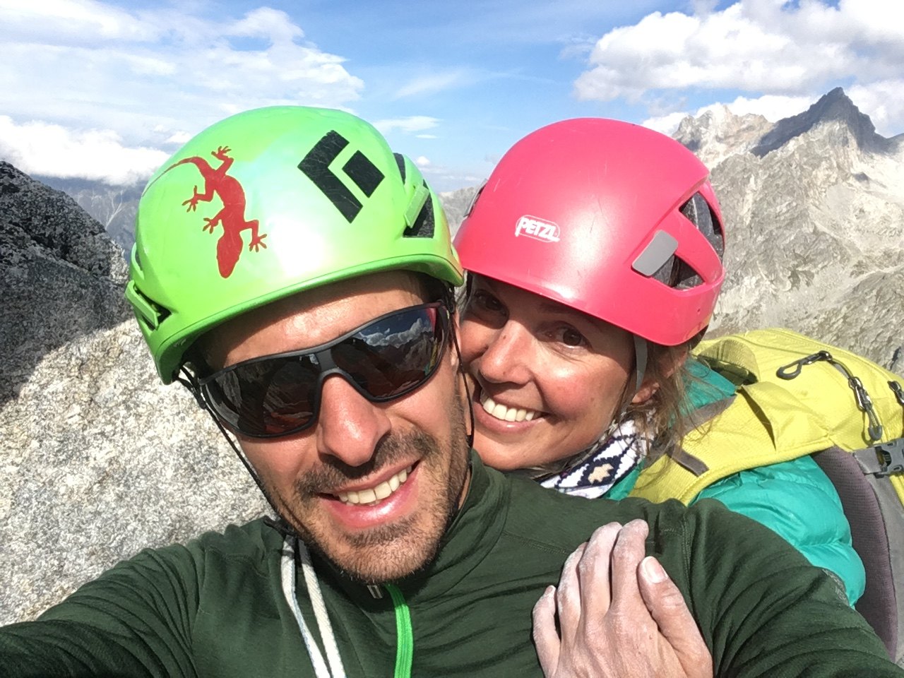 Isabelle Ledergerber und ihr Partner gemeinsam beim Klettern